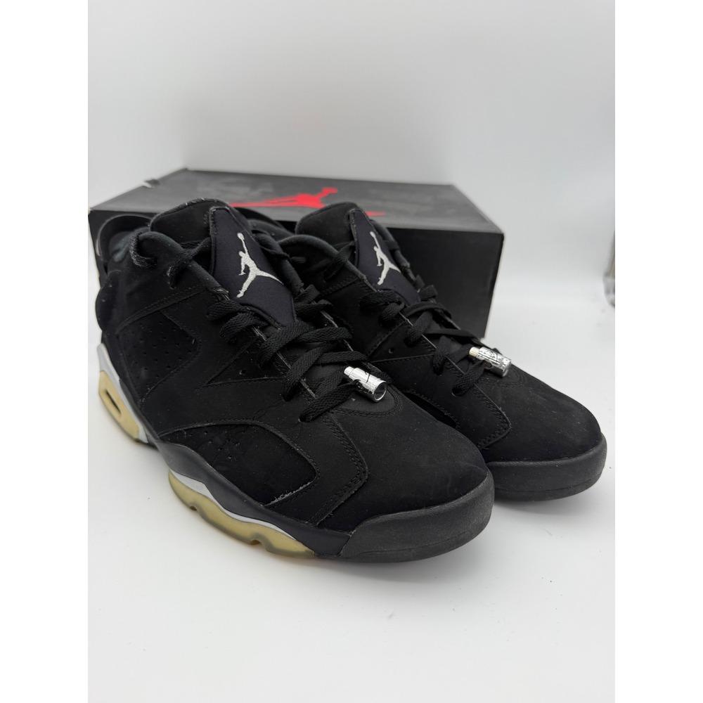 Jordan 6 Retro Low Chrome Black Metallic Silver 304401-003 Mens 13.5 OG Box